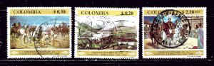 Colombia 787-88 and C517 Used 1969 Fight for Independence