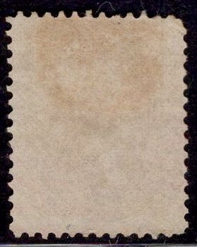 US Stamp #67 5c Buff Jefferson USED w/ +$60 Red Cancel SsCV $810