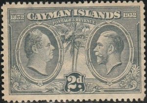 Cayman Islands, #73  used From 1932   small crease