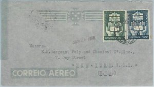 75406  - PORTUGAL - Postal History - AIRMAIL COVER to USA  1950