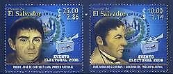 HERRICKSTAMP SALVADOR Sc.# 1639-40 Elections 2006