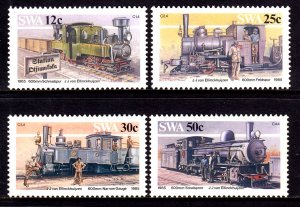 South West Africa 1985 Railways Complete Mint MNH Set SC 544-547
