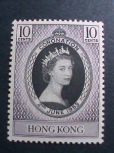 ​HONG KONG-CHINA-1953-SC#184  CORONATION OF QUEEN ELIZABETH II MNH -VF