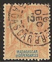 Madagascar  used scott cat #  42