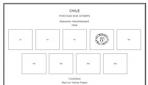 PRINTED CHILE [CLASS.] 1853-1946 STAMP ALBUM  PAGES (26 non-illustrated pages)