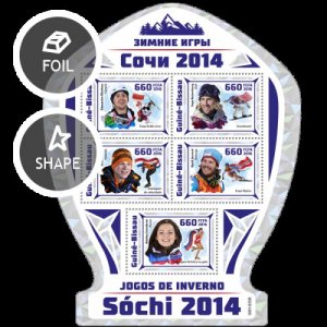 GUINE BISSAU 2016 SHEET SOCHI OLYMPIC GAMES SOTCHI SPORTS DEPORTES gb16909a