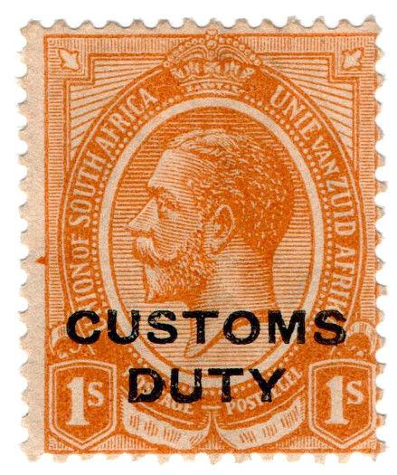 (I.B) South Africa Revenue : Customs Duty 1/-