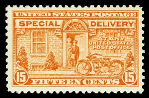 Scott E13 1925 15c Special Delivery Flat Plate Issue Mint F-VF OG NH Cat $75