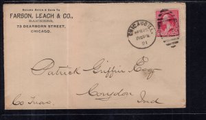 US Parson,Leach & Co,Chicago,IL 1891 Cover