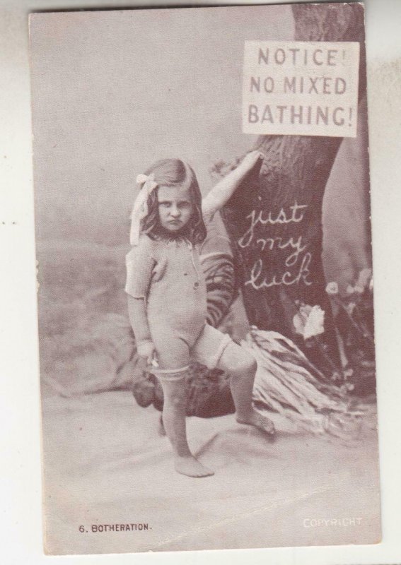 VICTORIA, 1906 ppc. NO MIXED BATHING, Young Girl, Toorak to Malvern, 1/2d.(2).