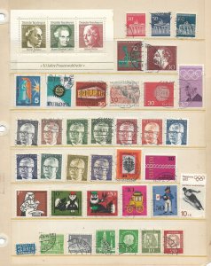 Greater Germany 1945-1972 Collection of 153 Different + Souvenir Sheet MNH/MH/U