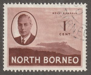 North Borneo, stamp, Scott#244,  used, hinged,  1 cent