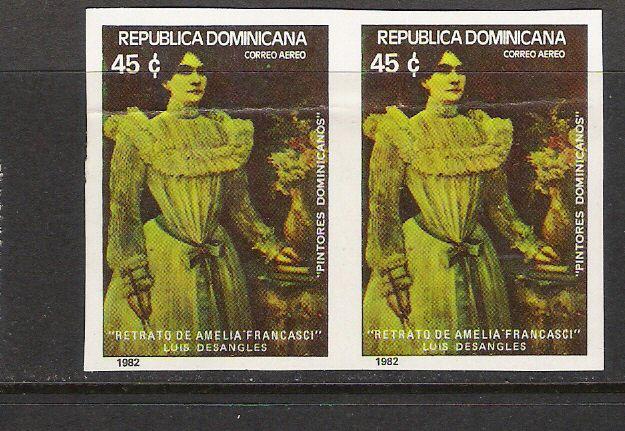 DOMINICAN REP. DOMINICANA C376 IMPERF PAIR 1043D