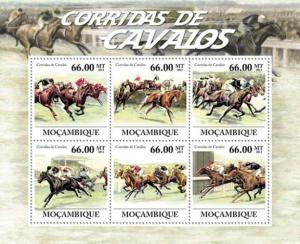 MOZAMBIQUE 2011 SHEET MNH HORSE RACING SPORTS