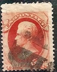 US  178 Used 1875 2c vermillion Taylor CV $15.00