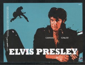 NEVER BEFORE OFFERED GHANA 2023 ELVIS PRESLEY IMPERF S/SHEET MINT NEVER HINGED