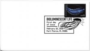 US 5272 Bioluminescent Life Marine Worm BWP FDC 2018