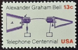 US Scott # 1683; MNH, og; 13c A G Bell from 1976;  VF/XF centering