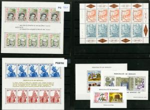 Monaco Stamp Lot All NH Collection