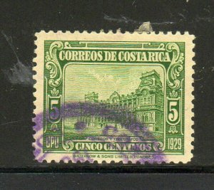 COSTA RICA #155  1930  5c DATED 1929        F-VF USED  b