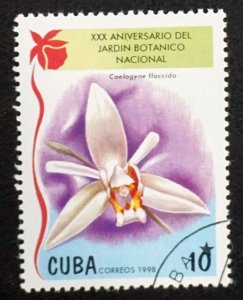 CUBA Sc# 3949 ORCHIDS flowers plants  10c  1998  used / cancelled