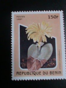 ​BENIN-1997-LOVELY COLORFUL BEAUTIFUL CACTUS FLOWER MNH  VF-LAST ONE