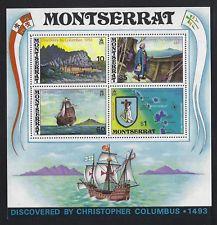 SCOTT # 295A MONTSERRAT 480TH ANNIVERSARY CHRISTOPHER COLUMBUS