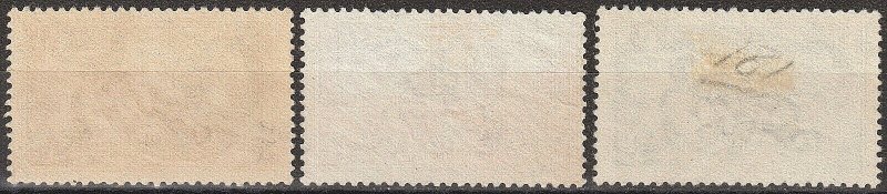 EDSROOM-16734 Great Britain 222-224 Used 1934 Compl High Values Seahorses CV$150