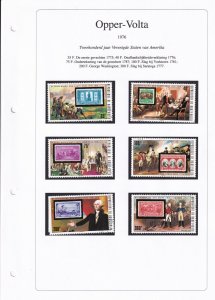 SA20c Upper Volta 1976 Bicentenary of American Revolution used stamps