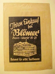 GERMAN   PICTORIAL AD CAMERA ALL OVER FASHION 1949 BONN TO USA