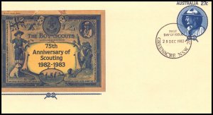 Australia Scouting Postal Stationary U/A FDC VF
