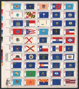 SC#1633-82 13¢ State Flags Sheet of Fifty (1976) OG/NH*