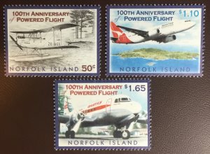 Norfolk Island 2003 Powered Flight Centenary MNH