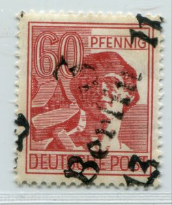 GERMANY SOVIET ZONE HOP BEZIRKSHANDSTEMPEL BEZIRK 3 RARE 60pf 179 I b MNH 146