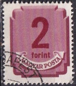 Hungary J194 (used cto) 2fo numeral, magenta (1946)