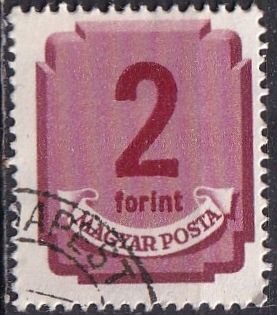 Hungary J194 (used cto) 2fo numeral, magenta (1946)