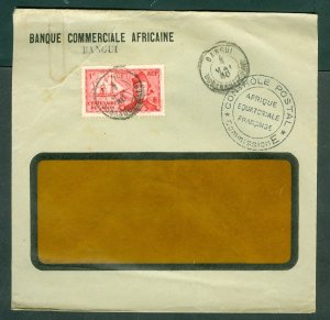 Gabon. 1940 Cover. Used. 1F. Centenary Of Gabon. Sc# 75.