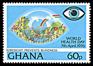 Ghana 594, MNH, World Health Day, Blindness Prevention