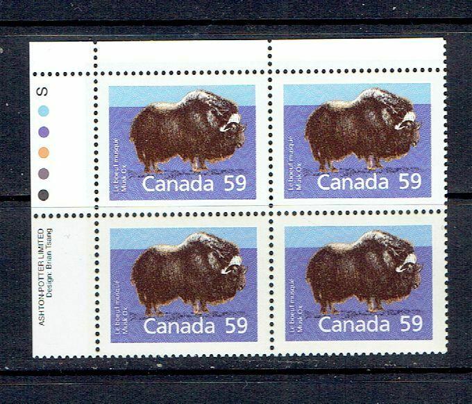 CANADA - 1989 MUSK OX - SLATER PAPER - PERF 14.4 - ULPB - SCOTT 1174i - MNH