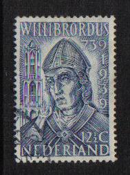 Netherlands  #213  used  1939  St. Willibrord  12 1/2c