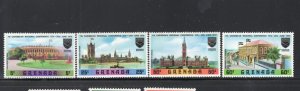 GRENADA #362-365 1970 CARIBBEAN REGIONAL CONF, MINT VF NH O.G