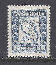 Martinique Sc # J37 mint hinged (RS)