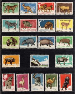 1967 - Cuba - Scott n 3065 / 3084 - Zoo de la Habana - MNH - CU- 047