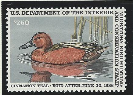 United States  Duck Hunting   MNH SC  RW52