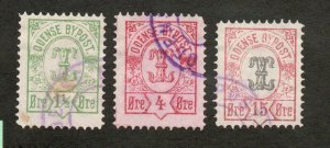 Denmark / Odense Bypost - DAKA # 16 - 18 Used      -     Lot 0124149