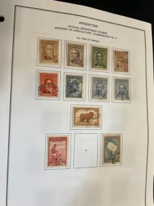 Argentina Official Department stamp Collection
