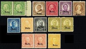 669-79, Mint H/LH Complete Set of Kans Stamps SCV $333.50 * Stuart Katz