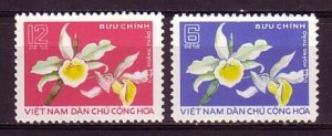 Vietnam, Dem. Rep. Scott cat. 806-807. Orchids issue. ^