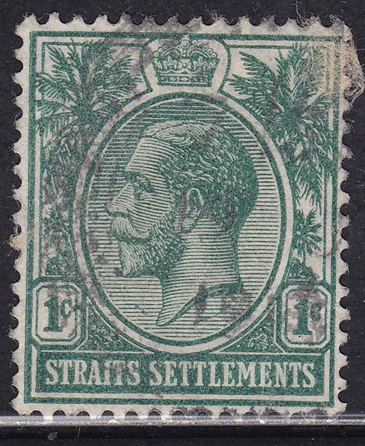 Straits Settlements 149 USED 1912 KGV 1¢