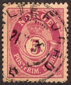 1922, Norway 5ö, Used, Sc 78